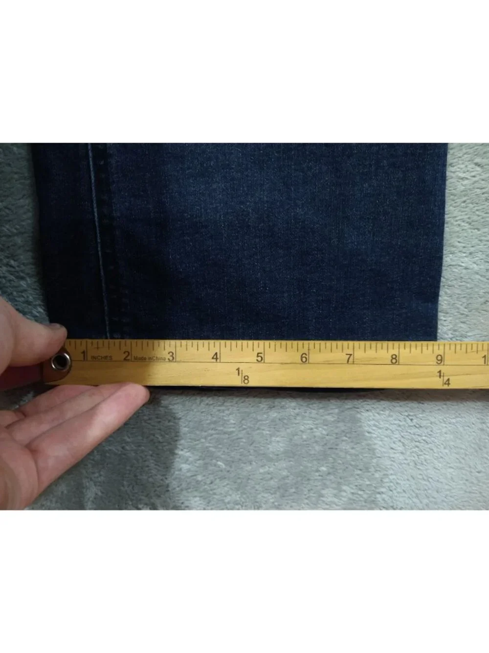 Democracy Jeans Womens 8 Blue Denim Ab Technology Boot Cut Mid Rise Dark Wash